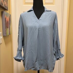 Elegant Blue Women's Top